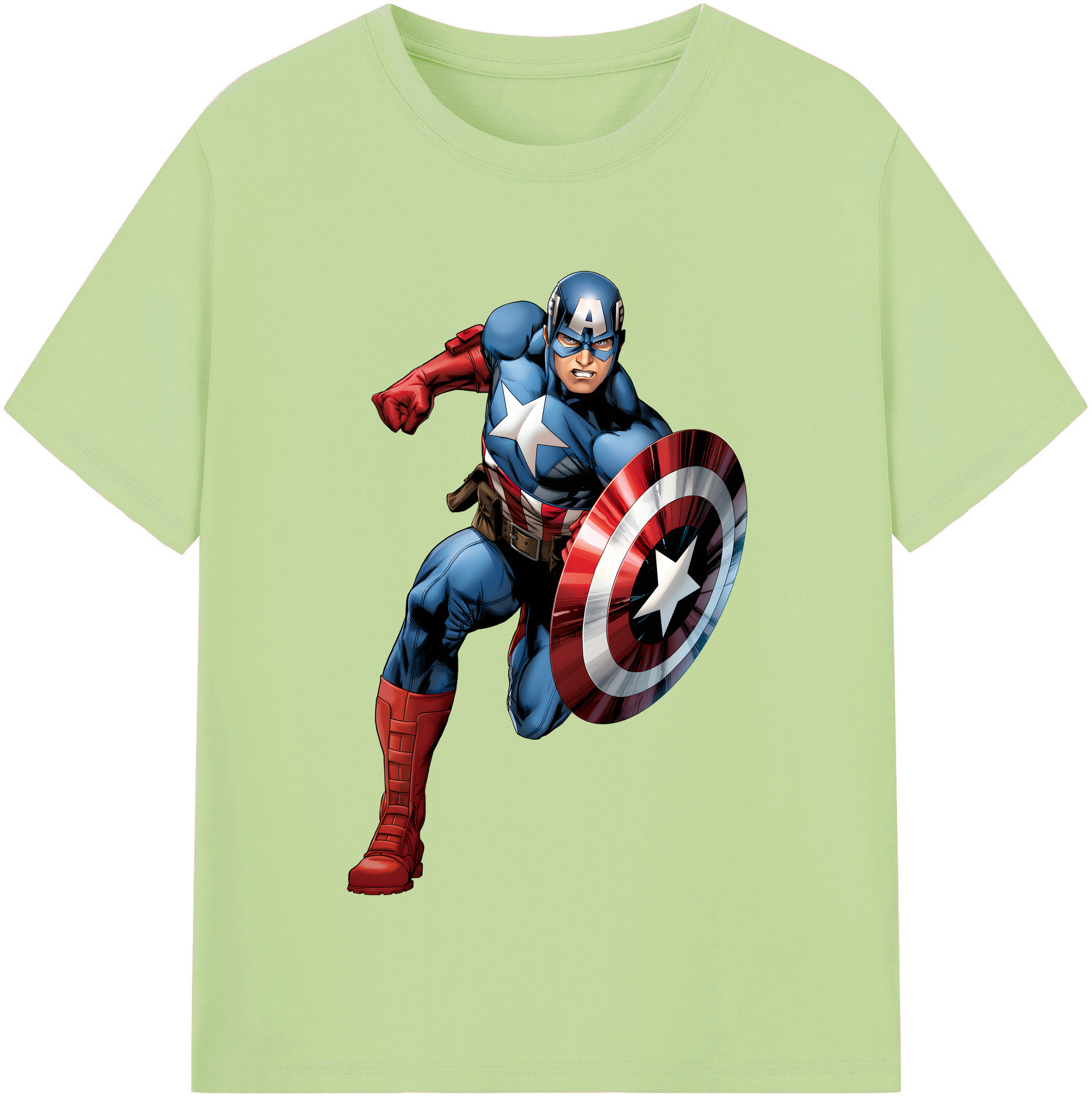 （画像用） アベンジャーズ The Avengers 綿100％半袖Tシャツ（フロントプリント）